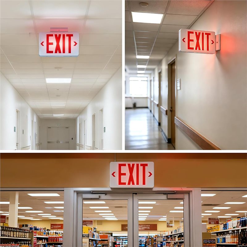 Luz de Emergência Comercial B6 - Emergency Exit Sign avaliação e preço
