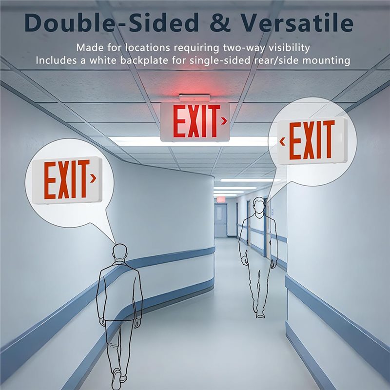Luz de Saída LED A46U com Cert - Emergency Exit Sign avaliação e preço