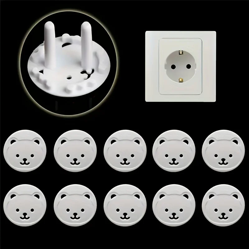 10 pçs urso tomada de energia  - Outlet Cover Baby avaliação e preço