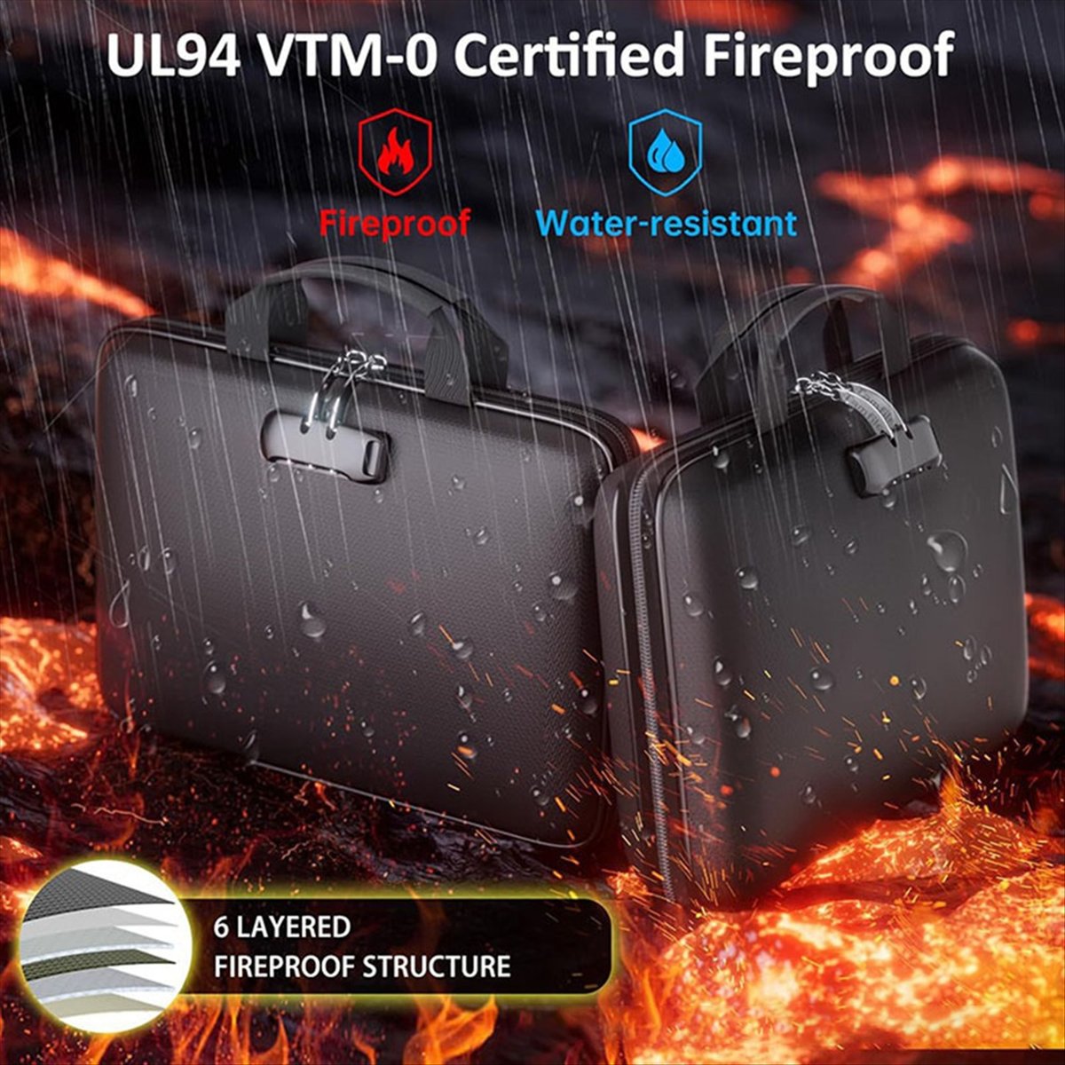 Caixa organizadora de document - Fire Safe Document avaliação e preço
